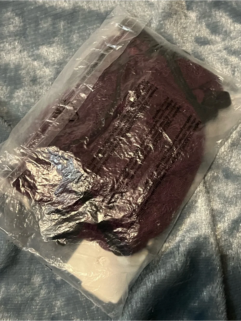 NEW Strappy G-String Bodysuit - Burgundy/Black